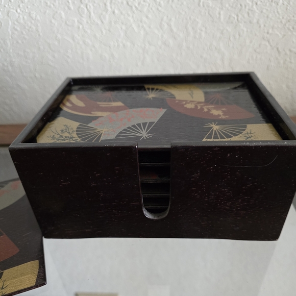 Vintage Lacquerware Japanese Sushi Plate Set - Picture 4 of 15